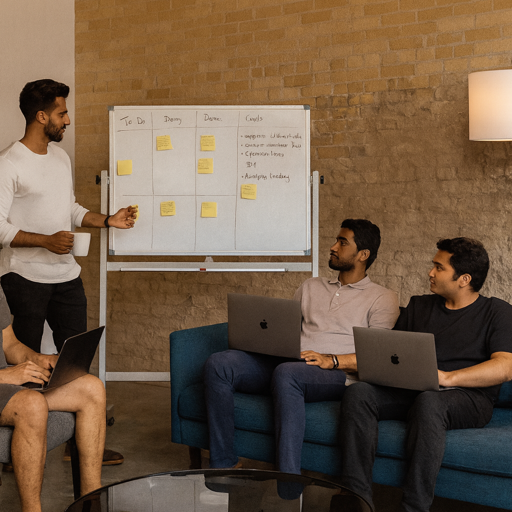 Group of people discussing on SEO Plan